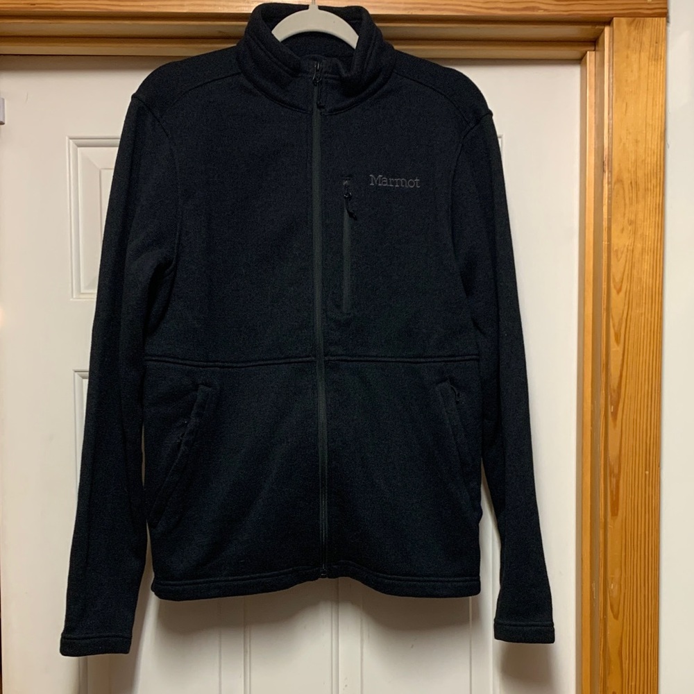 Marmot Men's Black Full-Zip Lightweight Fleece Jacket